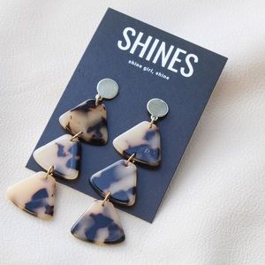 Leopard Print Drop Earrings